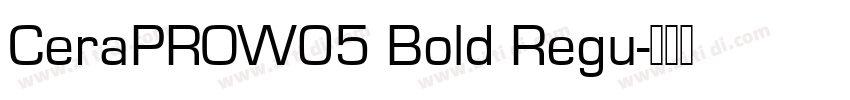 CeraPROW05 Bold Regu字体转换